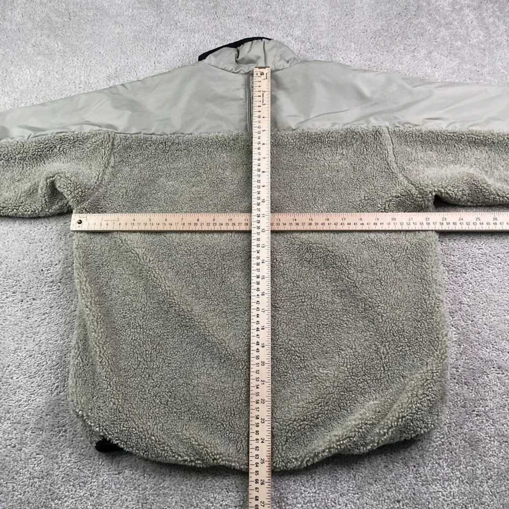 Adidas Jacket‎ Mens Medium Tan Sherpa Fleece Snowboarding Full Zip Polar Coat